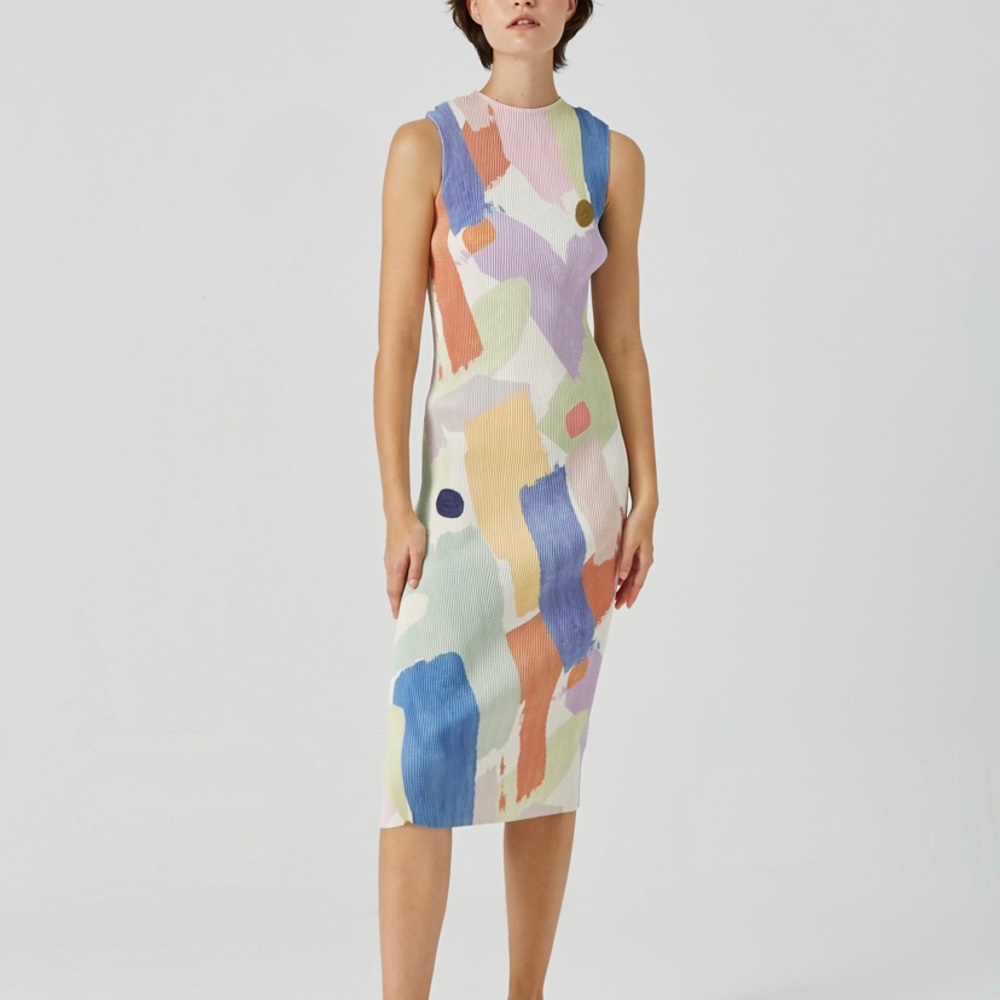 Light year print dress from Our Second Nature, size large, new with tags